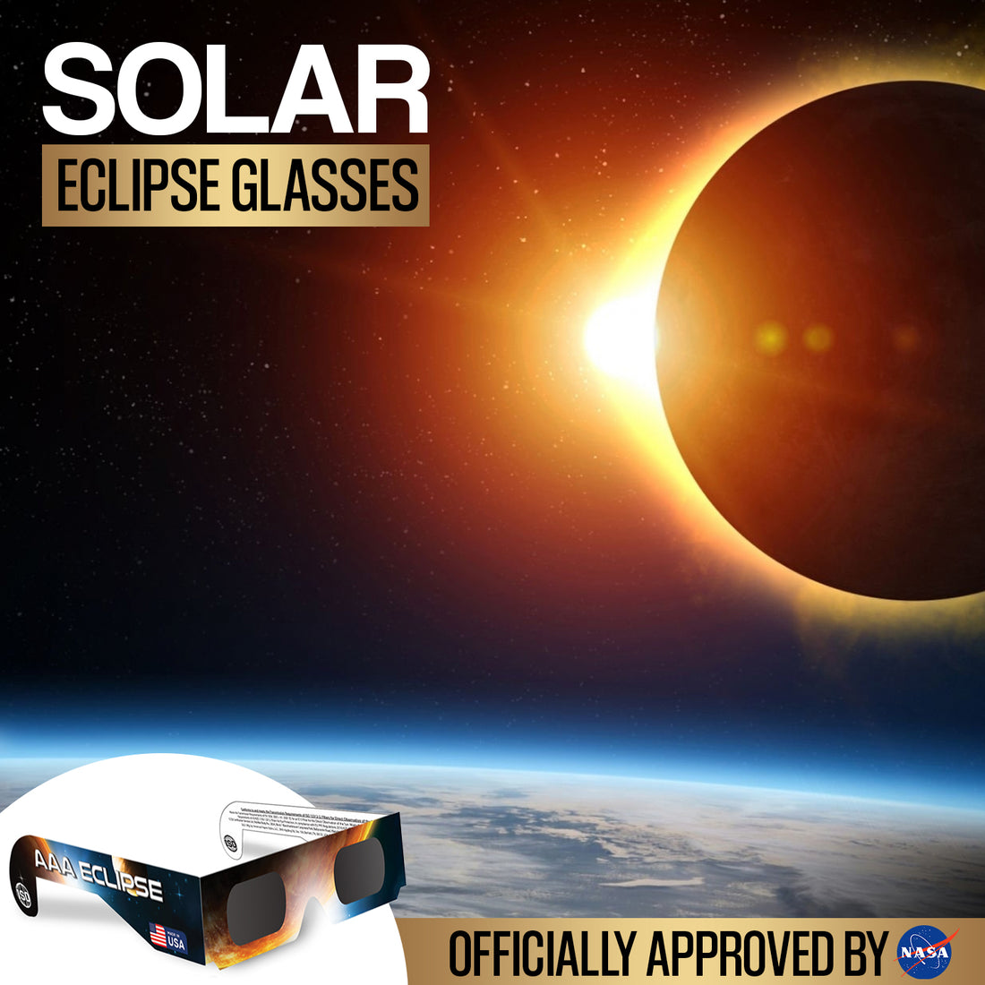 Safely view the solar eclipse with our NASA-approved eclipse glasses.
