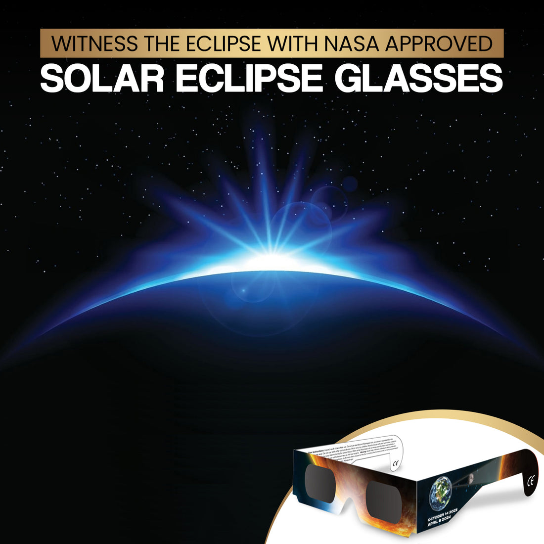 Prepare for 2024's Solar Eclipse Extravaganza with NASA-Approved Eclipse Glasses!